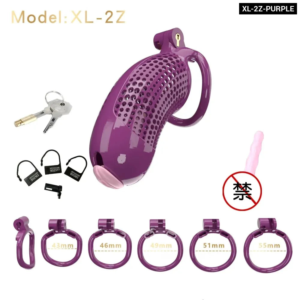 Large Male Chastity Cage Lightweight Plastic Cock Cage